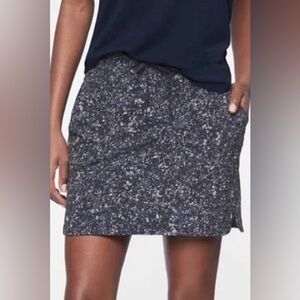 Athleta Printed Midtown Skort Blue Gray Speckled Print Size 8